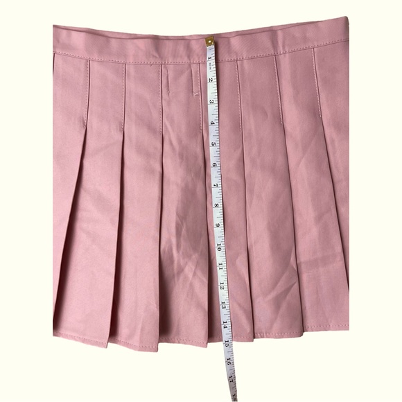 Princess Polly Tahls Mini Skirt Pink Pleated Tenniscore Preppy NWT - Picture 4 of 7